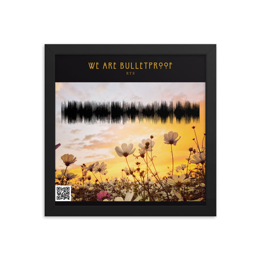 BTS We Are Bulletproof Sound Wave Art